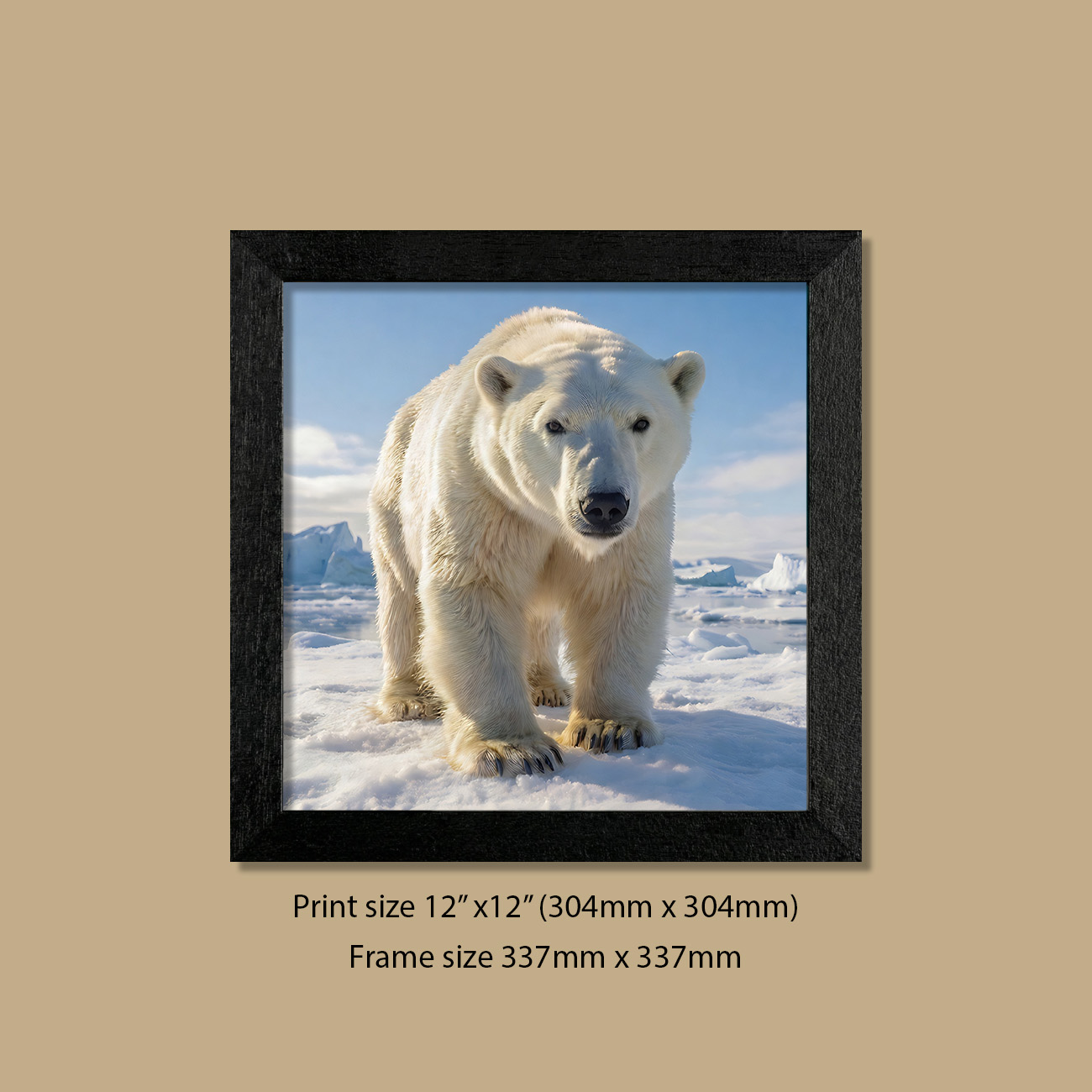 Arctic King Polar Bear Print